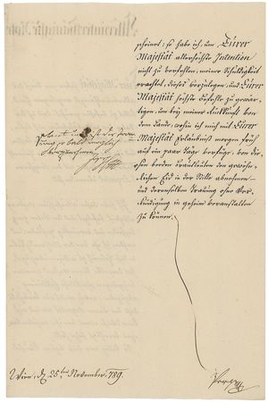 Lot #245 Emperor Joseph II Signed Document - Image 2