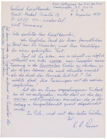 Lot #201 Karl Popper: Discussing the implications of ?Sir Karl Popper? - Image 2