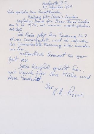 Lot #201 Karl Popper: Discussing the implications of ?Sir Karl Popper? - Image 3