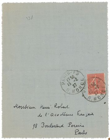 Lot #715 Paul Valery Handwritten Letter Signed - Image 2