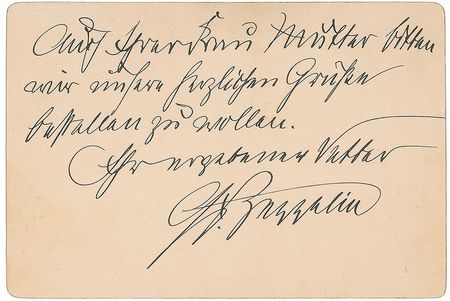 Lot #412 Graf Ferdinand von Zeppelin Handwritten Letter Signed - Image 2
