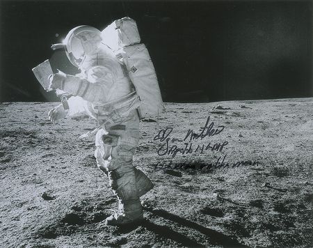 Lot #551 Moonwalkers Signed Photograph - Image 2