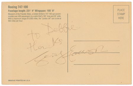 Lot #758 Beatles: George Harrison Postcard - Image 1