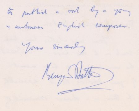 Lot #720 Benjamin Britten Handwritten Letter Signed - Image 2
