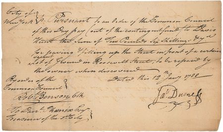 Lot #306 New York Mayors Signed Documents - Image 1