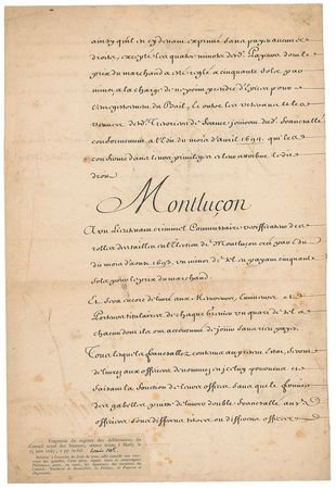 Lot #259 King Louis XIV Signed Document - Image 1