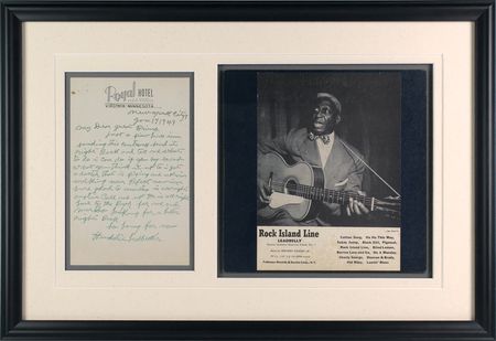 Lot #777 Huddie ?Lead Belly? Ledbetter: No blues for Lead Belly: ?I got a doctor that is fixing me up iom walking near Perfect now? - Image 2