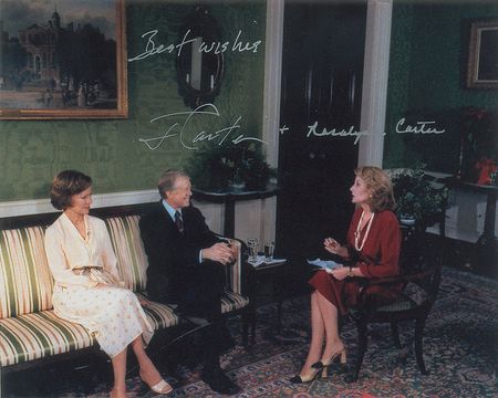 Lot #118 Jimmy and Rosalynn Carter Signed Photograph - Image 1