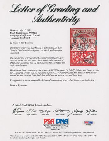 Lot #771 Grateful Dead: Fantastic Grateful Dead display, highlighted by Jerry Garcia - Image 3