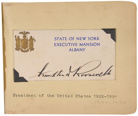 Lot #395 Amelia Earhart and Others: Earhart joins presidents, actresses, and industrial magnates in a comprehensive autograph album - Image 2