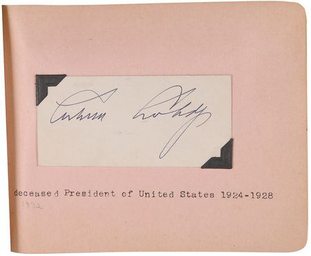 Lot #395 Amelia Earhart and Others: Earhart joins presidents, actresses, and industrial magnates in a comprehensive autograph album - Image 3