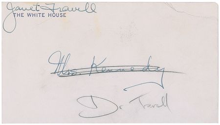 Lot #111 Jacqueline Kennedy Signed Note - Image 2