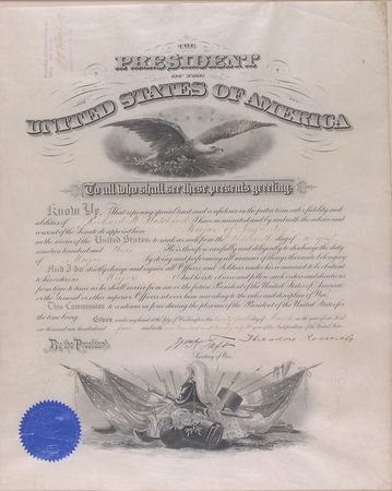 Lot #45 Theodore Roosevelt and William H. Taft: Two presidents promote a Spanish?American War veteran - Image 2
