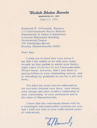 Lot #301 Ted Kennedy - Image 1