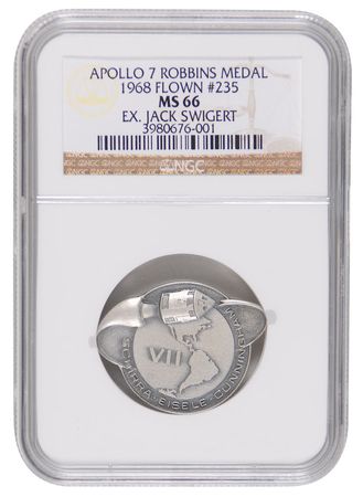 Lot #419 Apollo 7: Sought-after flown Robbins from Swigert’s personal collection - Image 1
