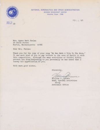 Lot #433 Michael Collins Signed Photograph - Image 2