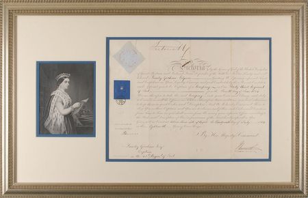 Lot #310 Queen Victoria Signed Document - Image 1