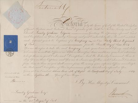 Lot #310 Queen Victoria Signed Document - Image 2