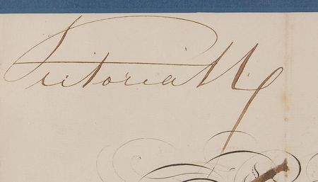 Lot #310 Queen Victoria Signed Document - Image 3