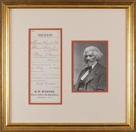 Lot #291 Frederick Douglass Signed Document - Image 1