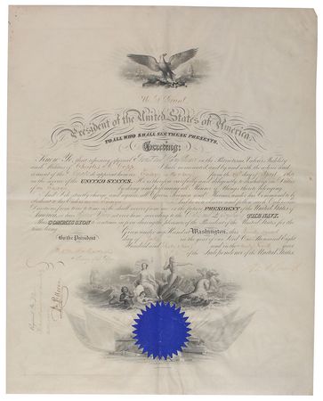 Lot #30 U. S. Grant Signed Document