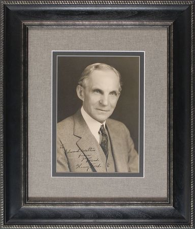 Lot #166 Henry Ford: Striking portrait of the automotive icon - Image 2