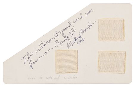 Lot #434 Apollo 12: Instrument panel checklist flown on Apollo 12 - Image 1
