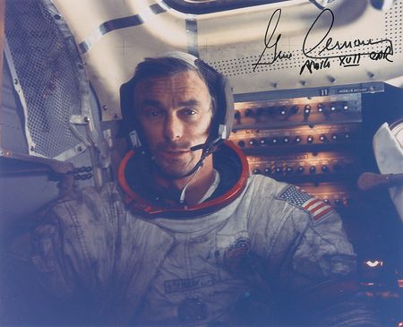 Lot #550 Gene Cernan Signed Photograph - Image 2