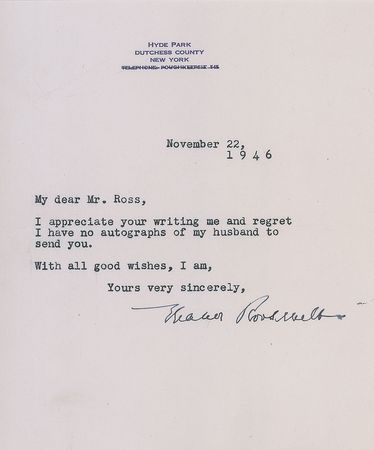 Lot #107 Eleanor Roosevelt - Image 4
