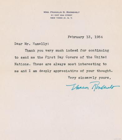 Lot #107 Eleanor Roosevelt - Image 5