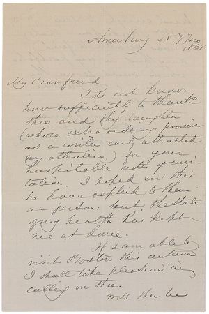 Lot #709 James Russell Lowell and John Greenleaf Whittier - Image 2