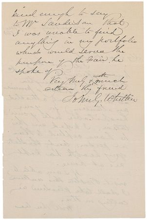 Lot #709 James Russell Lowell and John Greenleaf Whittier - Image 3