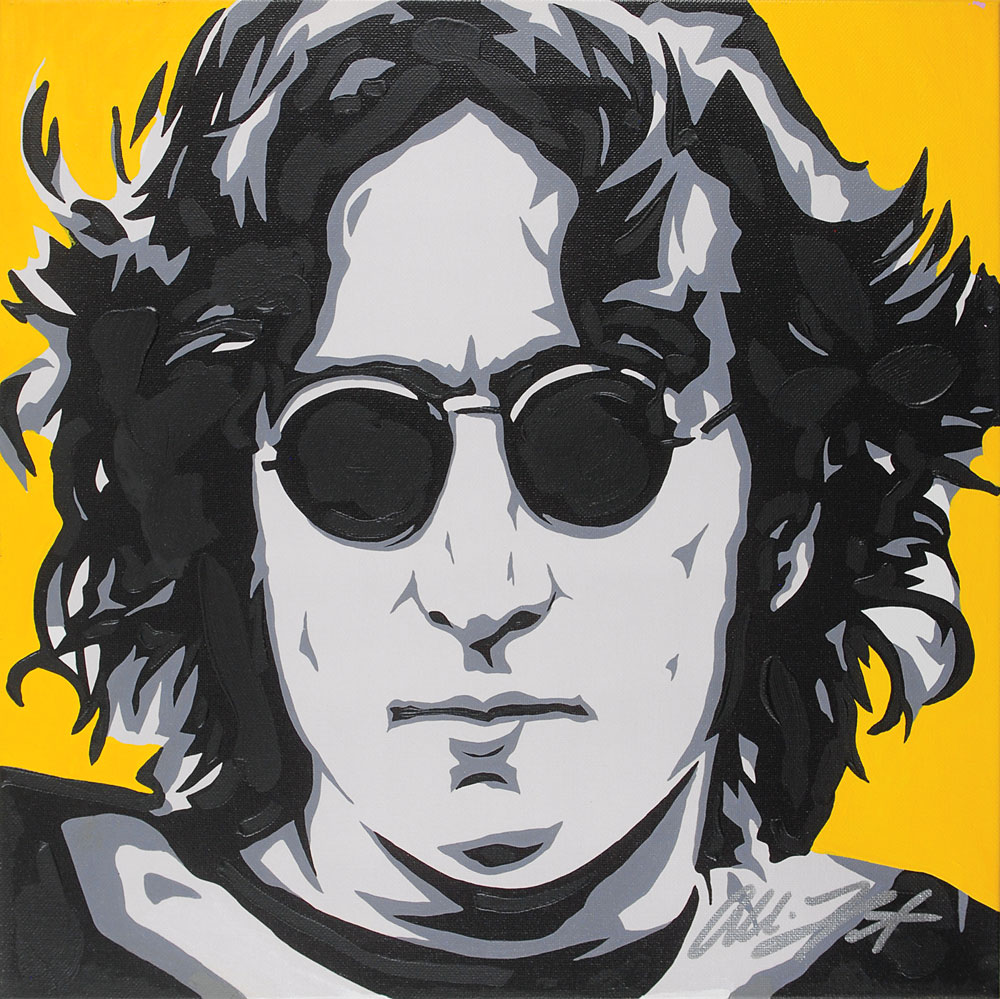 John Lennon Pop Art by Allison Lefcort | RR Auction