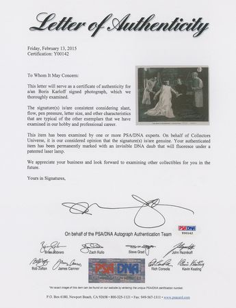 Lot #3063 Boris Karloff Signed Photograph - Image 2