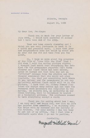 Lot #3171 Margaret Mitchell Collection of Gone With the Wind Letters - Image 10