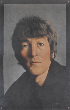 Lot #3200 John Lennon Original Banner Art - Image 1
