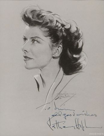Lot #3076 Katherine Hepburn Signed Photograph - Image 1