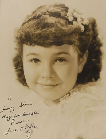 Lot #3108 Jane Withers Oversized Signed Photograph - Image 1