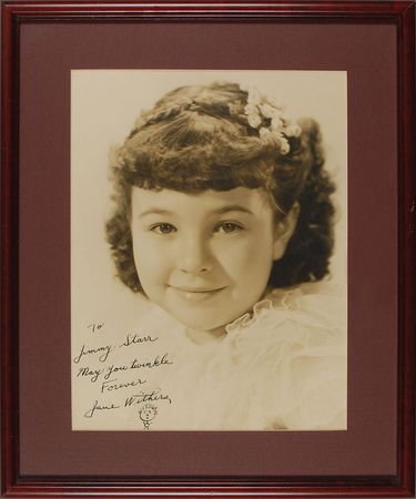 Lot #3108 Jane Withers Oversized Signed Photograph - Image 2