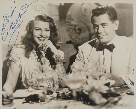 Lot #3074 Gilda: Hayworth and Ford Signed Photograph - Image 1