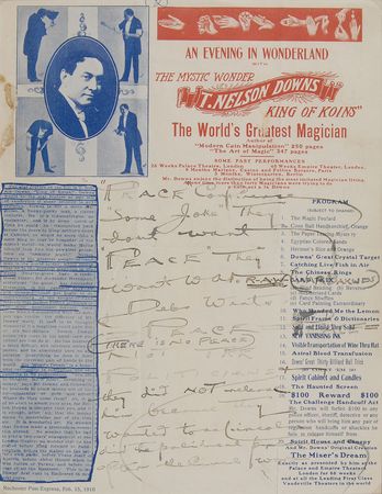 Lot #3013 T. Nelson Downs Magician Membership Card and Letters Display - Image 4