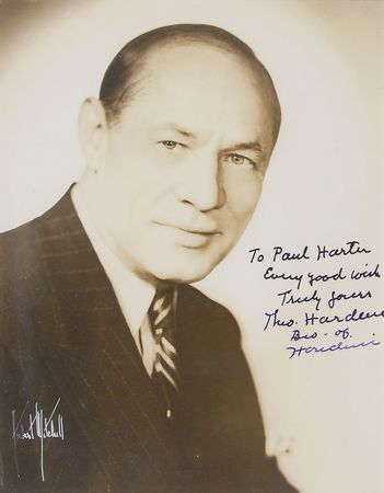 Lot #3014 Theo Hardeen Signed Photograph