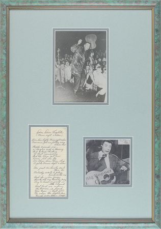 Lot #3220 Big Bopper Handwritten Lyrics - Image 1
