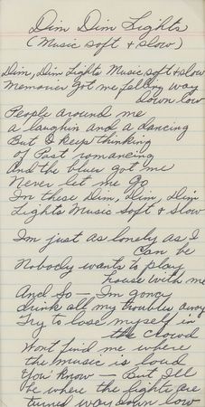 Lot #3220 Big Bopper Handwritten Lyrics - Image 2