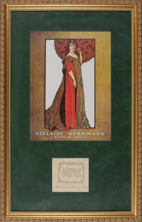 Lot #3009 Alexander and Adelaide Herrmann Signatures - Image 2