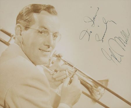 Lot #3217 Glenn Miller Signed Photograph and Letter - Image 1