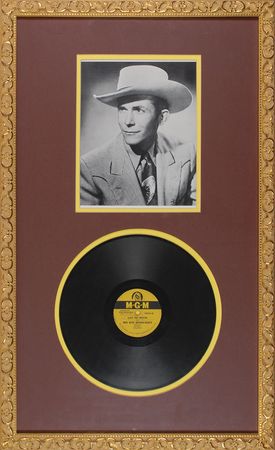 Lot #3218 Hank Williams Signed Record - Image 1