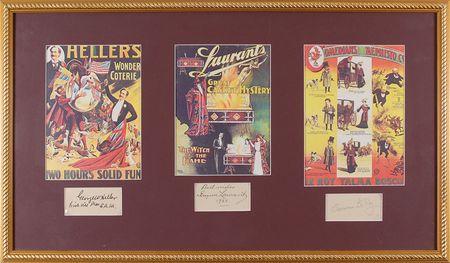 Lot #3010  Magicians Signatures: Heller, Laurant,