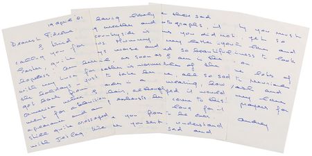Lot #3116 Audrey Hepburn Autograph Letter Signed - Image 1