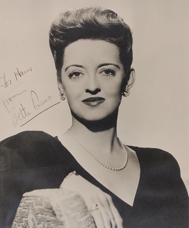 Lot #3098 Bette Davis Oversized Signed Photograph - Image 1